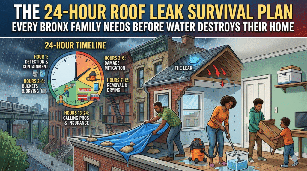Emergency roof leak repair Bronx