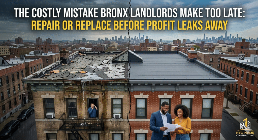 Roof Repair vs Replace Bronx