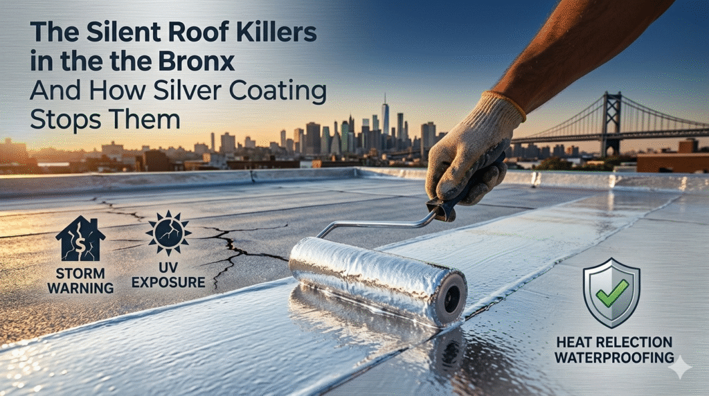 silver coating for flat roofs